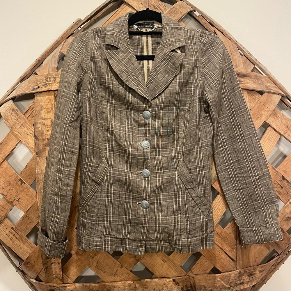 C.P. Company Italy Women’s 100% Flax/Linen Blazer Size 40 (XS/4)